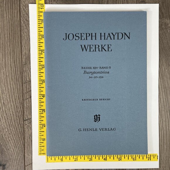 Joseph Haydn Werke Reihe XIV  Band 5 Barytontrios Nr. 97-126 New Hal Leonard - Picture 6 of 6